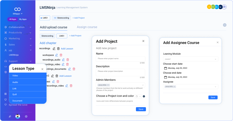 training management system leave note